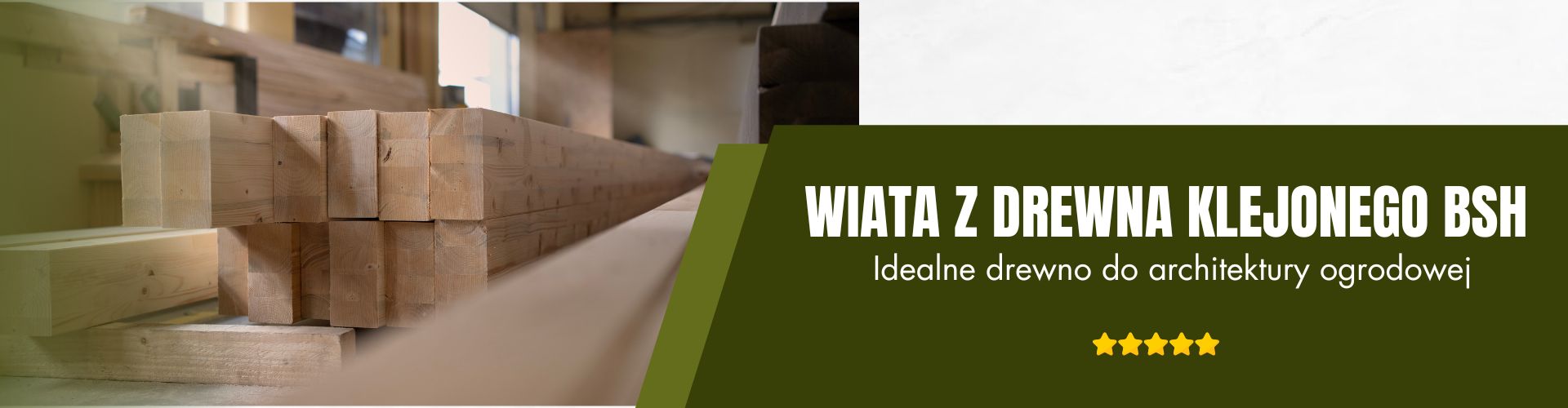 wiata z drewna klejonego