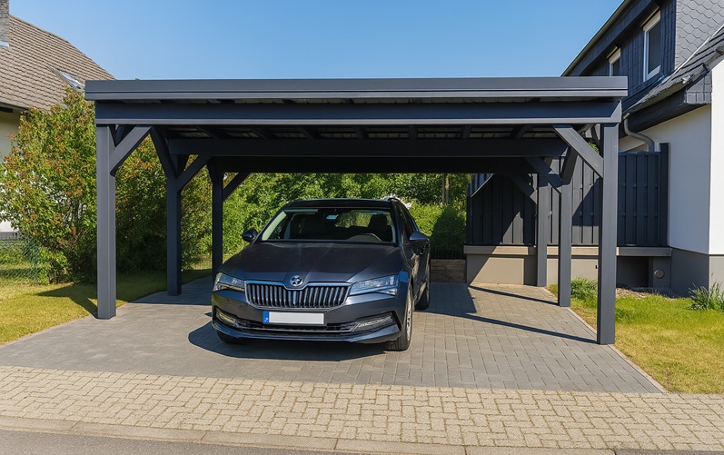 wiata-garazowa-6x5 wiata garażowa drewiana 6x5