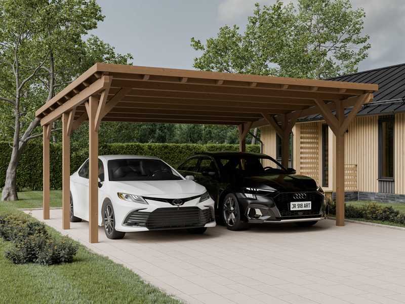 wiata-garazowa-dwustanowiskowa (1) wiata dwustanowiskowa