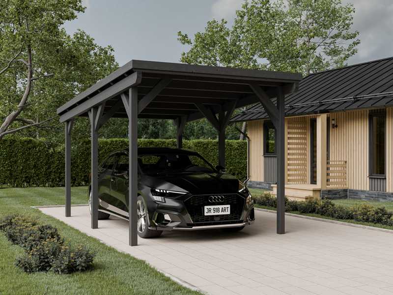 wiata-garazowa-jednostanowiskowa (3) wiata jednostanowiskowa