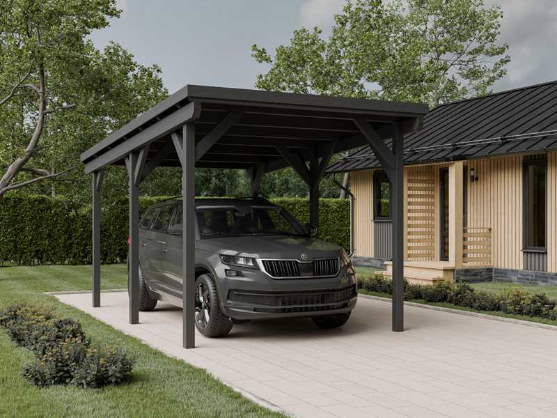 wiata-garazowa-jednostanowiskowa wiata jednostanowiskowa