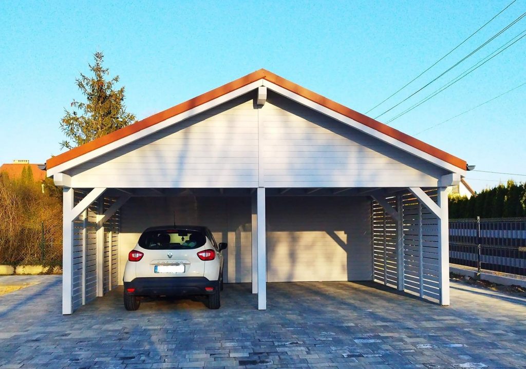 wiata-dwustanowiskowa-z-pomieszczeniem-gospodarczym wiata drewniana z pomieszczeniem gospodarczym