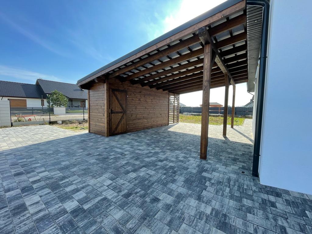 wiata-garazowa-przyscienna-z-pomieszczeniem-gospodarczym wiata garażowa przyścienna z pomieszczeniem gospodarczym