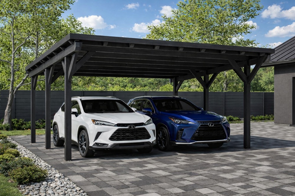 wiata-garazowa-dwustanowiskowa wiata dwustanowiskowa